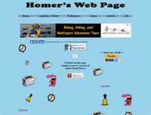 Tablet Screenshot of homerswebpage.com